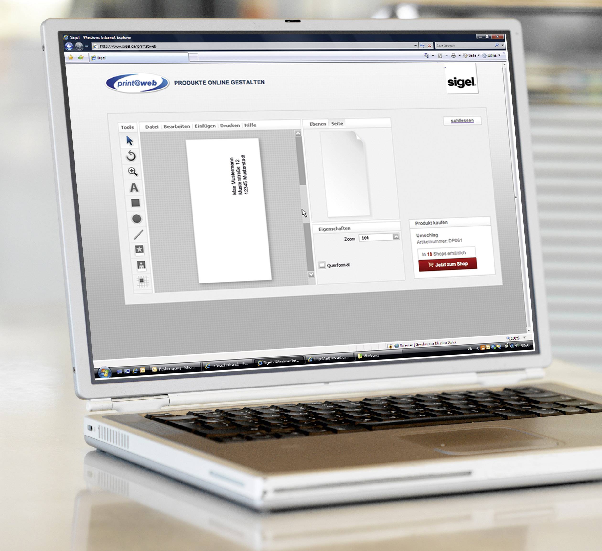 Sigel DU049 Briefumschlag Weihnachten Winter Chalet DIN lang 90 g/m² Mehrfarbig 25 St.