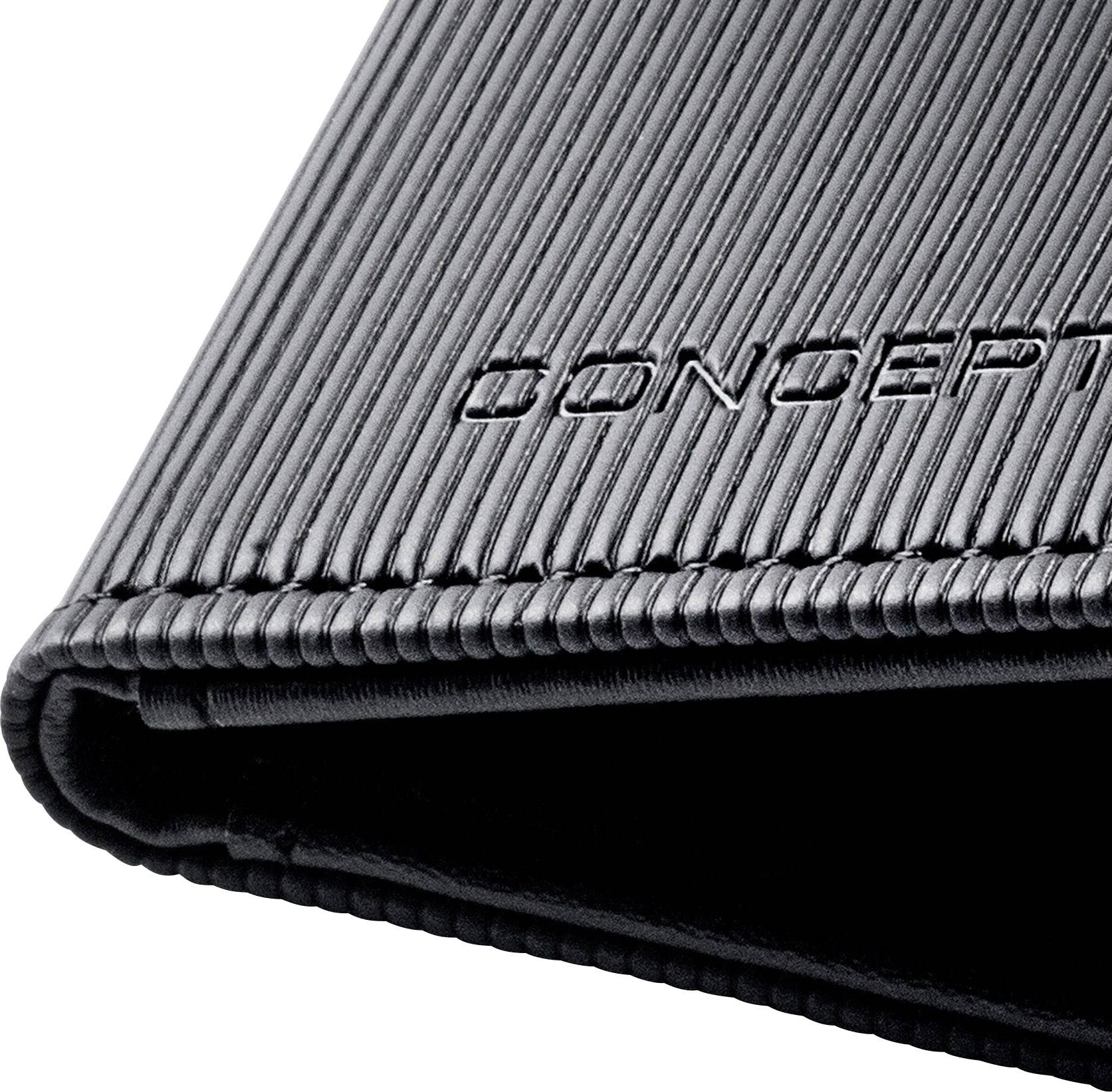 Sigel CO901 CONCEPTUM® Etui für Kreditkarten, Geldkarten, Visitenkarten 4 Karten (B x H x T) 105 x 70 x 10 mm Schwarz Kunstleder