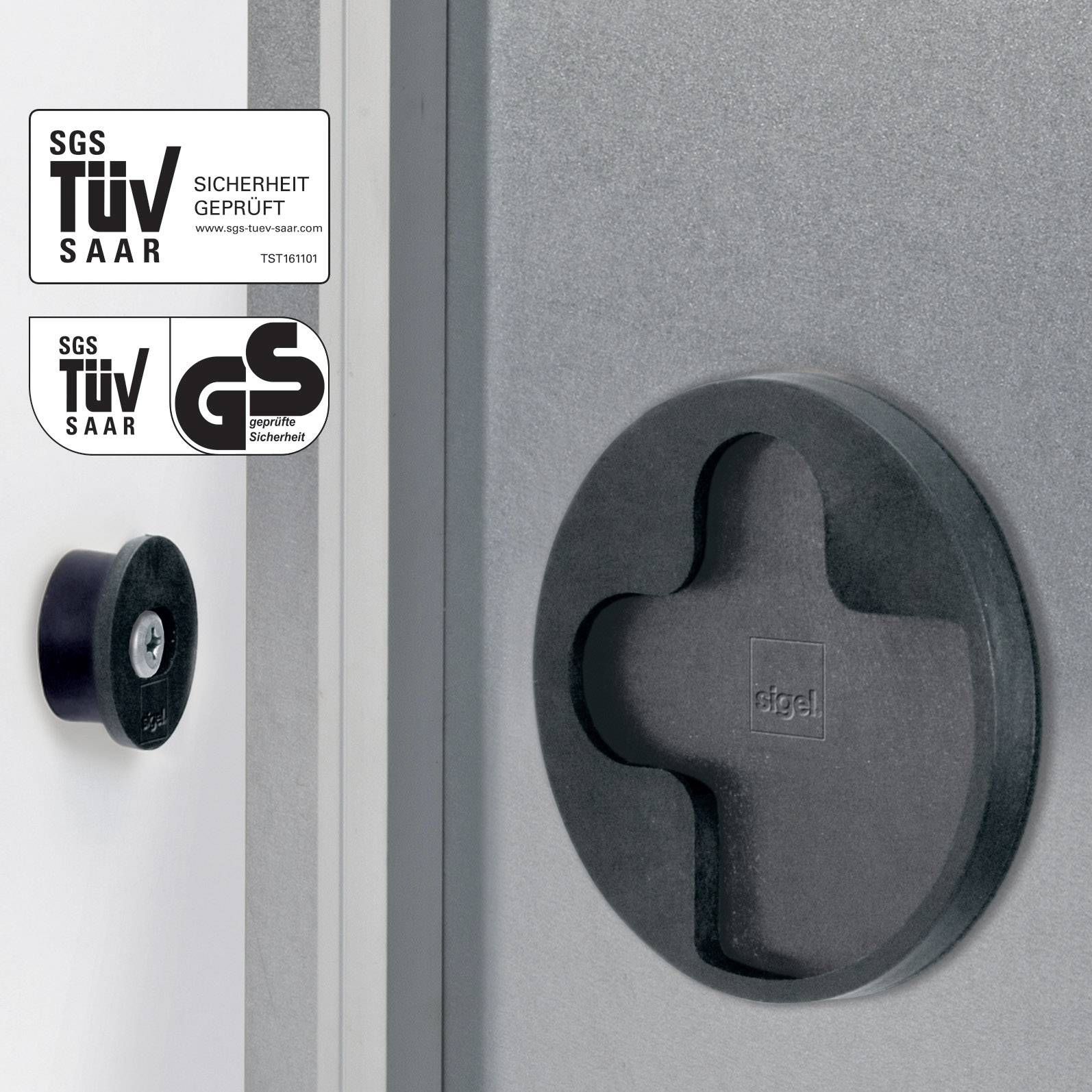 Sigel Glas-Magnetboard GL406 artverum® mit LED-Beleuchtung, Design Sichtbeton, 91x46 cm