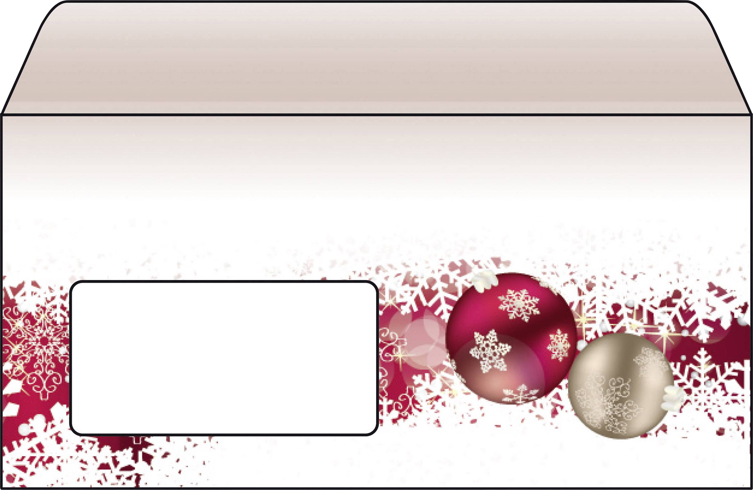 Sigel DU040 Briefumschlag Weihnachten Frozen DIN lang 90 g/m² Mehrfarbig 50 St.