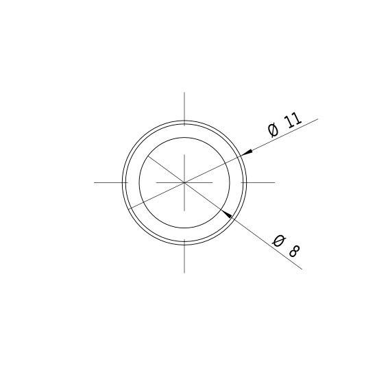 Picotronic Lasermodul Punkt Rot 1mW DA650-1-5(11x60)