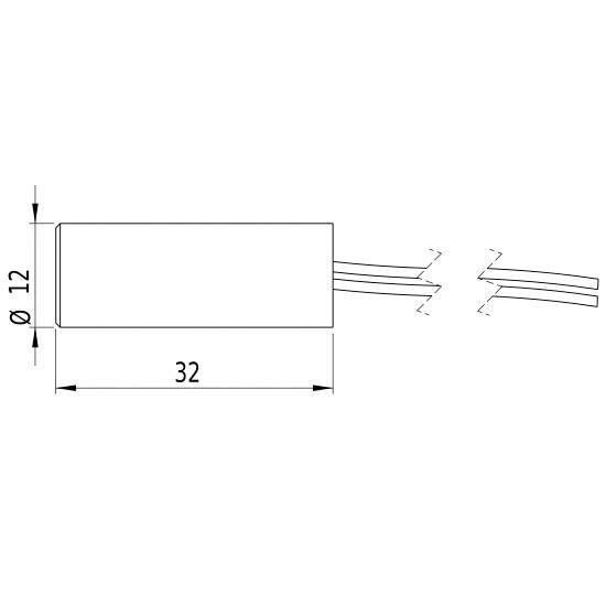 Picotronic Lasermodul Linie Rot 7mW LH635-7-3(12x32)-F1000