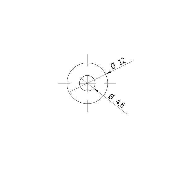 Picotronic Lasermodul Punkt Rot 1mW DI635-1-12(12x45)-AP-F100