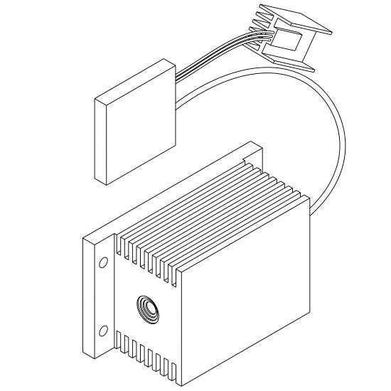 Picotronic Lasermodul Linie Grün 50mW LD532-50-5(85x50x40)