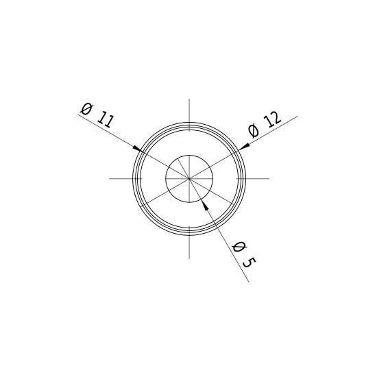 Picotronic Lasermodul Punkt Rot 1mW MDA635-1-5-F(12x60)