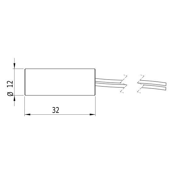 Picotronic Lasermodul Linie Rot 7mW LH635-7-5(12x32)30DEG-F100