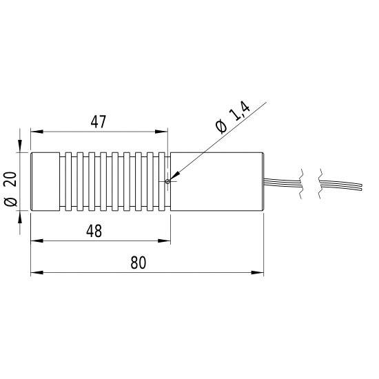 Picotronic Lasermodul Punkt Grün 1mW DD532-1-24(20x80)