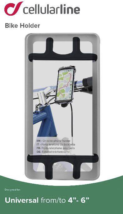 Cellularline BIKEHOLDERCOLK Handyhalterung Fahrrad Passend für Handy-Modell: Universal