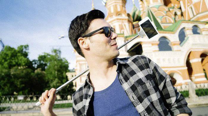 Cellularline SELFIESTICKVIEWP Selfie Stick Pink