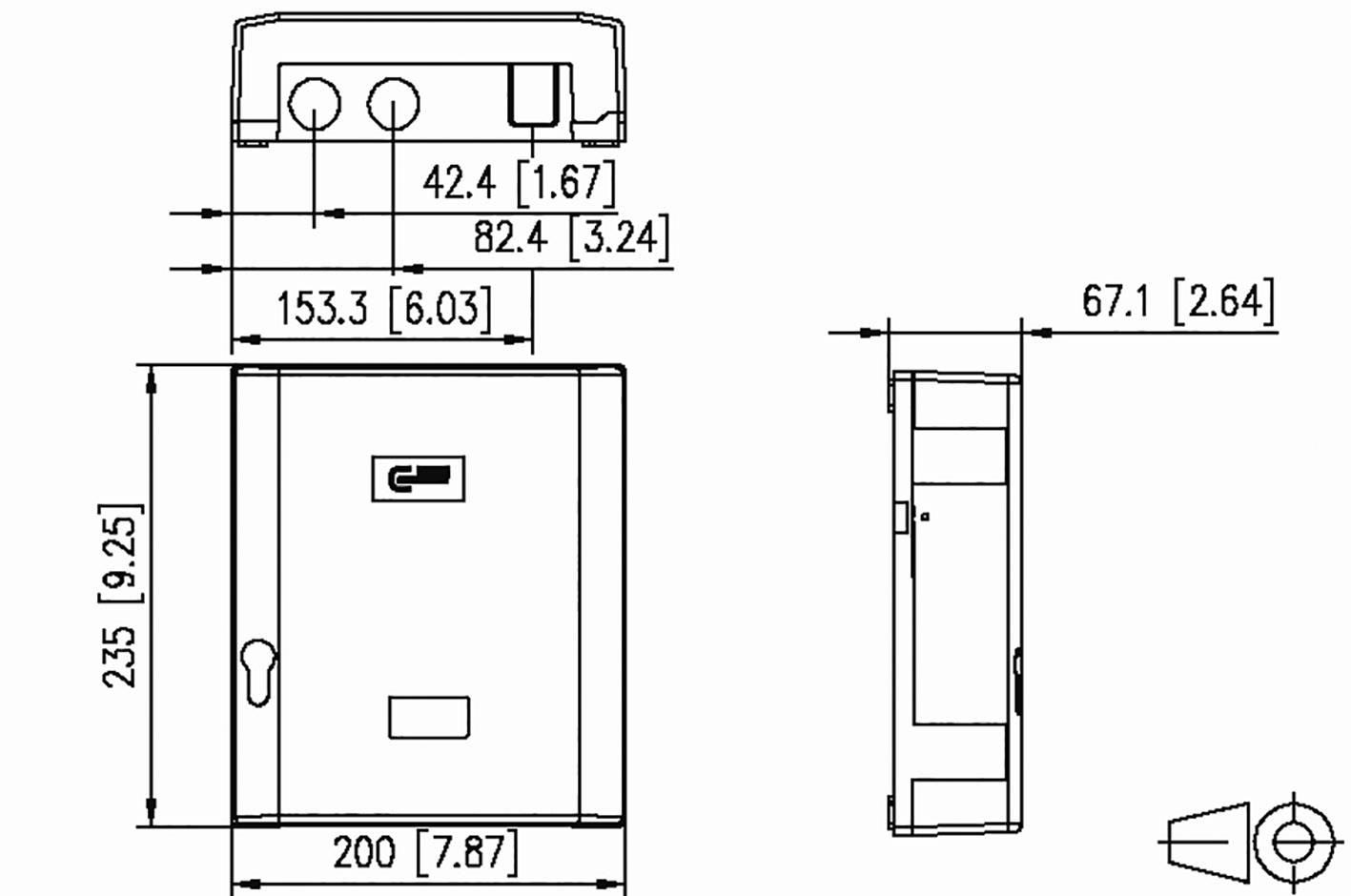 Metz Connect 1503500000-E LWL-Spleißgehäuse Lichtgrau 1 St.