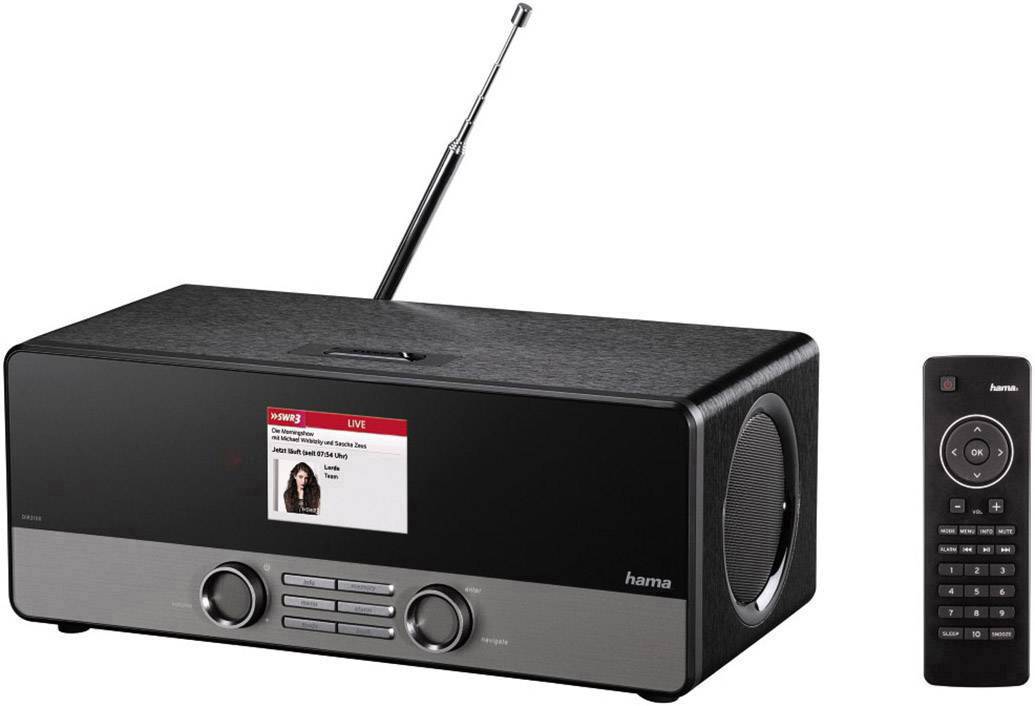 Hama Internet Tischradio DAB+, UKW AUX, Internetradio, USB B-Ware (Garantieaustauschware) Spotify Schwarz