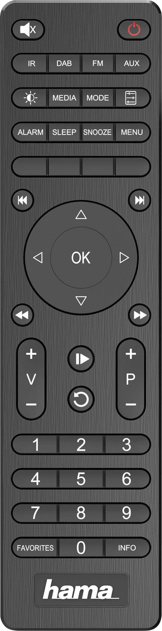 Hama Internet Tischradio DAB+, UKW AUX, Internetradio, USB B-Ware (Garantieaustauschware) Spotify Schwarz
