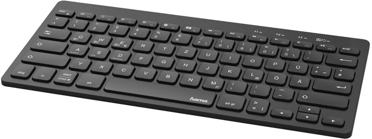 Hama "KEY4ALL X2100" Bluetooth® Tastatur Deutsch, QWERTZ Schwarz