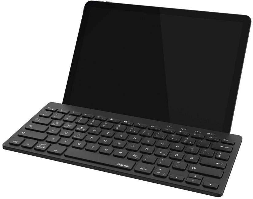 Hama "KEY4ALL X2100" Bluetooth® Tastatur Deutsch, QWERTZ Schwarz