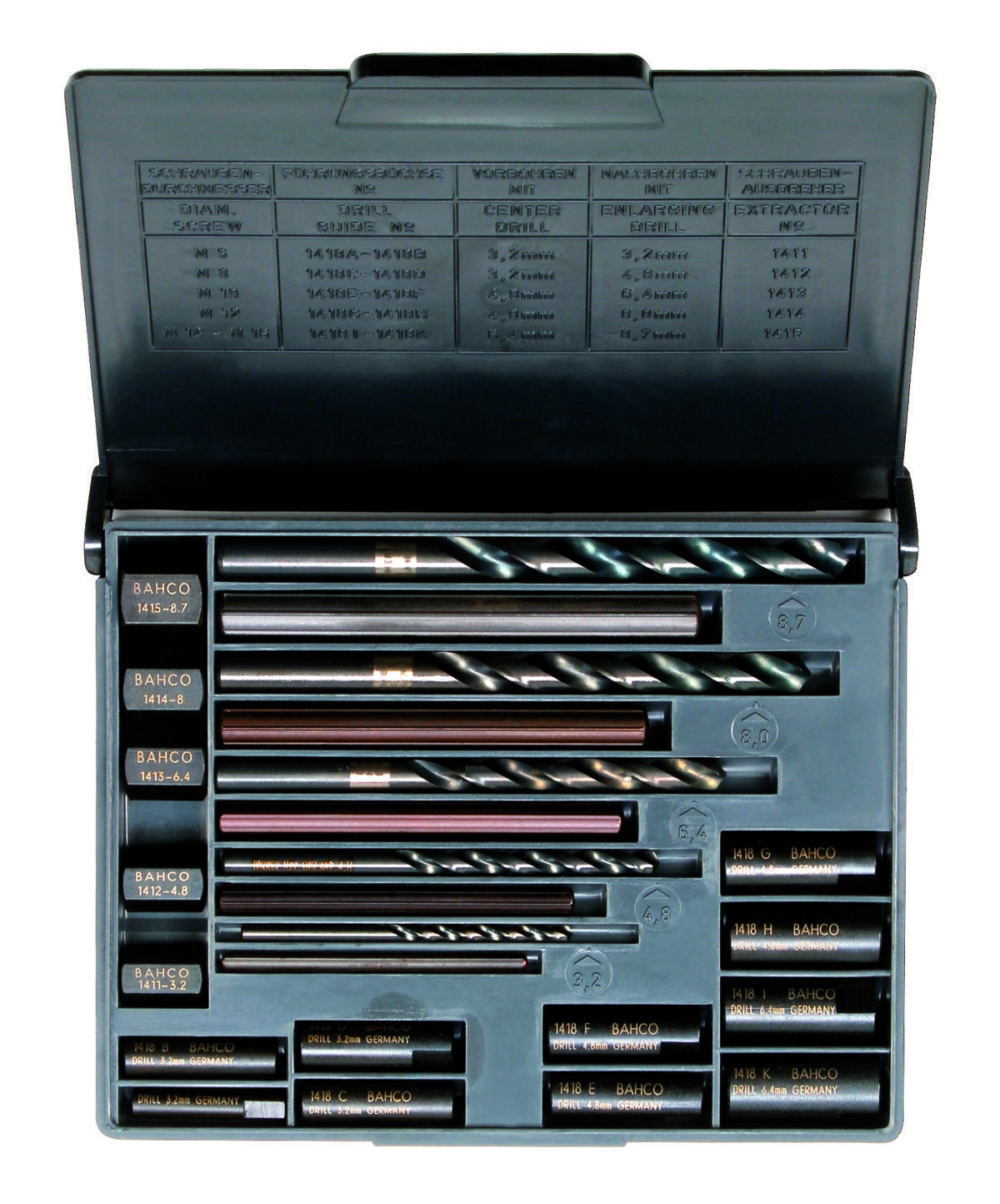 Bahco 1418S Schraubenausdreher-Set