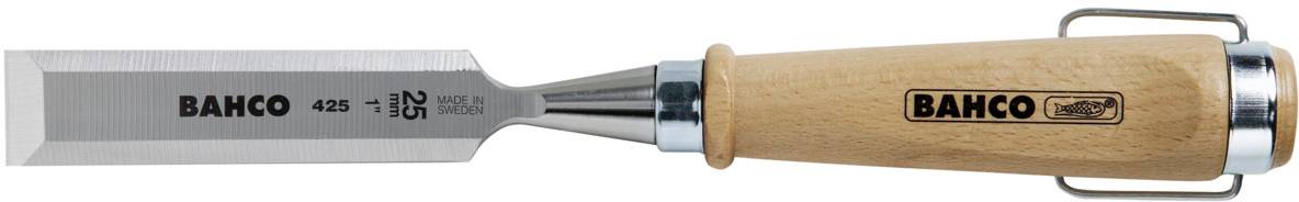 Stechbeitel, Holzgriff, vernickelter Stahlring, 30 X 140mm Bahco 425-30