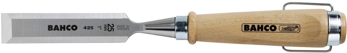 Stechbeitel, Holzgriff, vernickelter Stahlring, 32 X 140mm Bahco 425-32