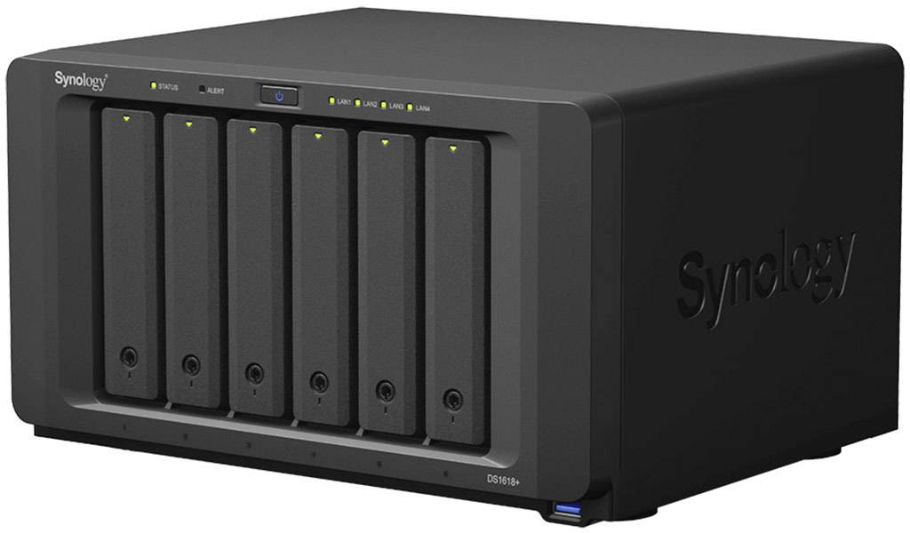 Synology DiskStation DS1618+ NAS-Server Gehäuse 6 Bay 2x M.2 Steckplatz DS1618+