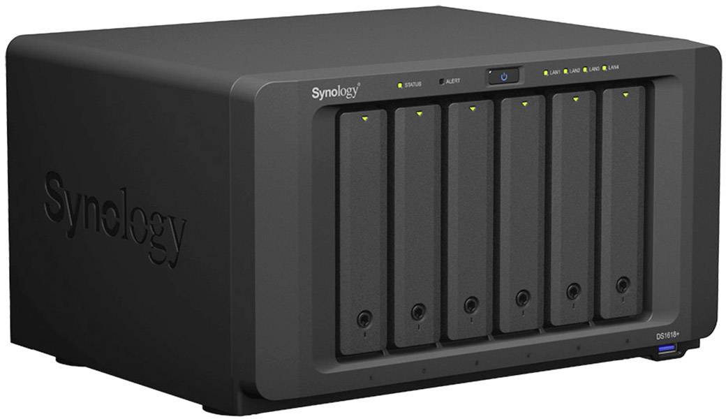 Synology DiskStation DS1618+ NAS-Server Gehäuse 6 Bay 2x M.2 Steckplatz DS1618+