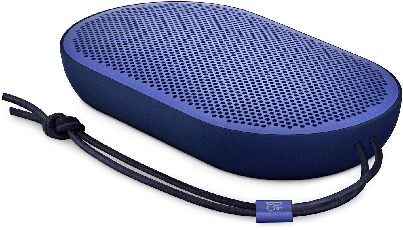 B & O PLAY by Bang & Olufsen BeoPlay P2 Black Royal Blue Bluetooth® Lautsprecher Freisprechfunktion, Outdoor