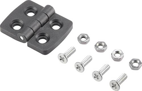Basetech Kunststoff-Scharnier 39x30x4mm 39 mm 1 St.