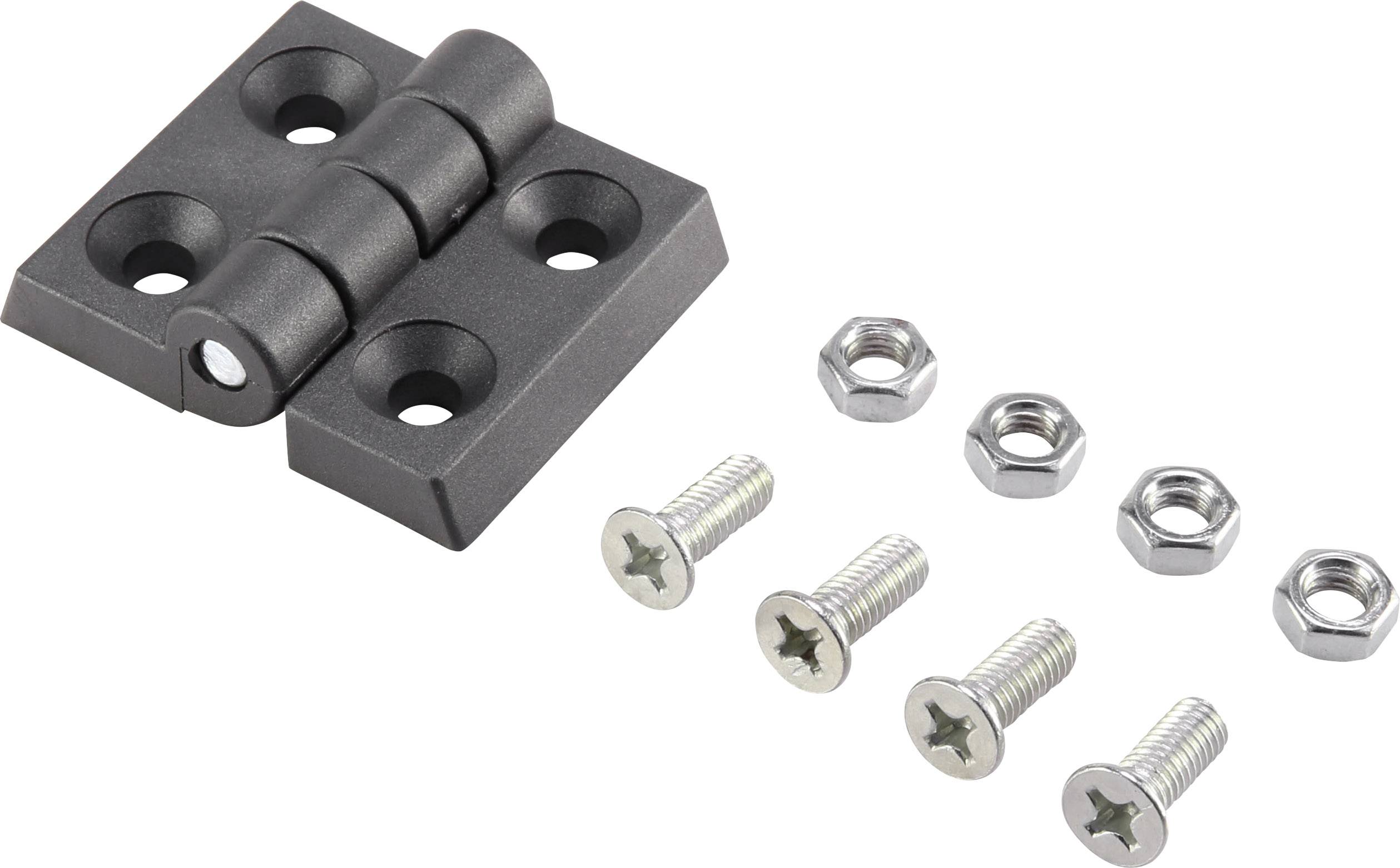 Basetech Kunststoff-Scharnier 53x44x8mm 53 mm 1 St.