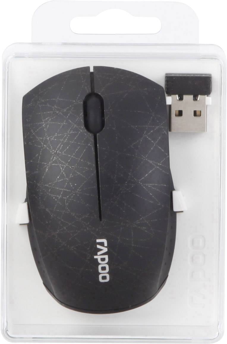 Rapoo 3300P+ Maus Funk Optisch Schwarz 1000 dpi