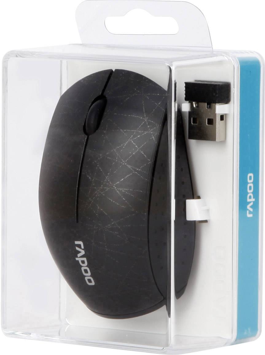 Rapoo 3300P+ Maus Funk Optisch Schwarz 1000 dpi