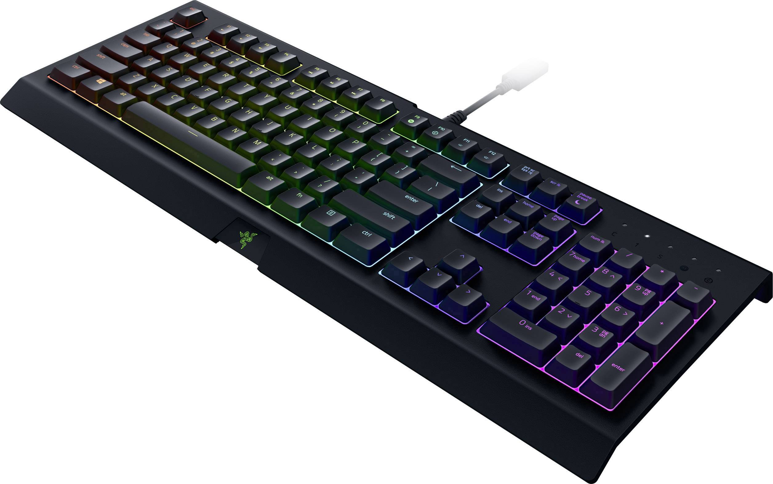 RAZER Cynosa Chroma USB Gaming-Tastatur Deutsch, QWERTZ Schwarz Beleuchtet, Spritzwassergeschützt