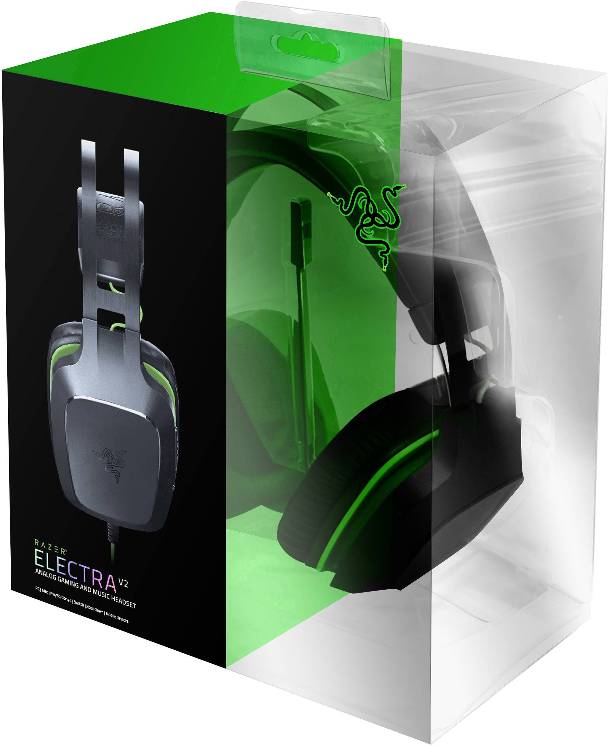 Razer Electra V2 Gaming Over Ear Headset kabelgebunden 7.1 Surround Schwarz Mikrofon-Stummschaltung, Lautstärkeregelung