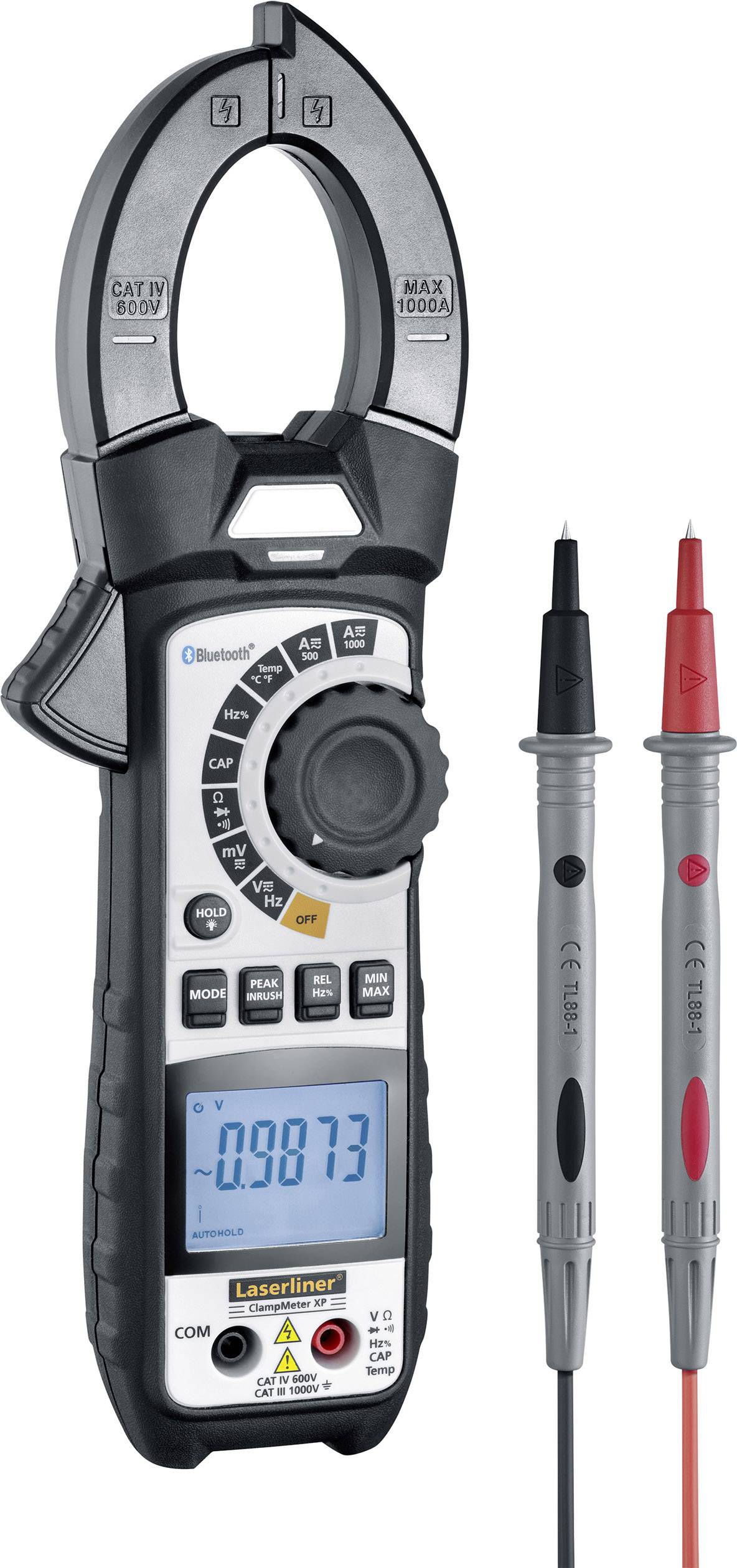 Laserliner ClampMeter XP (BT) Stromzange digital CAT III 1000 V, CAT IV 600 V Anzeige (Counts): 500