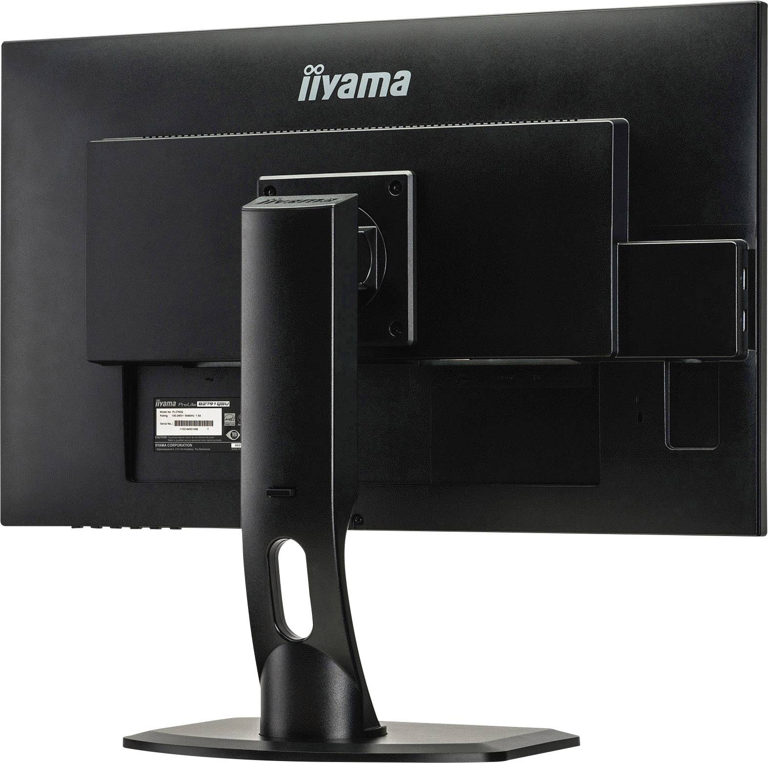 Iiyama ProLite B2791QSU LED-Monitor EEK G (A - G) 68.6 cm (27 Zoll) 2560 x 1440 Pixel 16:9 1 ms HDMI®, DisplayPort, DVI, USB 3.2 Gen 1 (USB 3.0), Ko