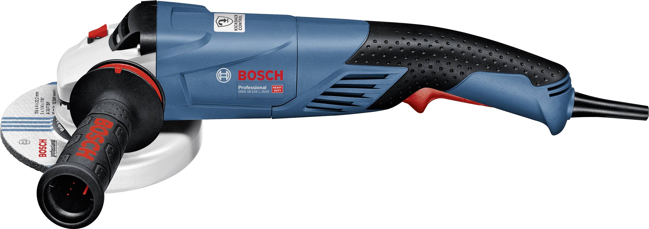 Bosch Professional GWS 18-125L INOX, B-Ware 06017A4000 BW Winkelschleifer B-Ware (beschädigte / fehlende Verpackung) 125mm 1800W