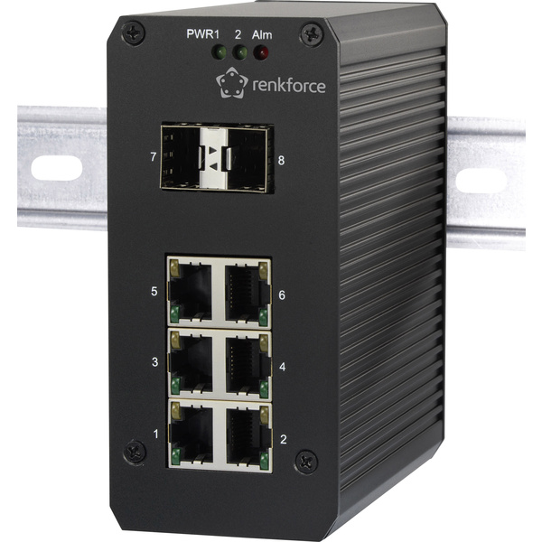 Renkforce FEH-620 Industrial Ethernet switch 6+2 ports