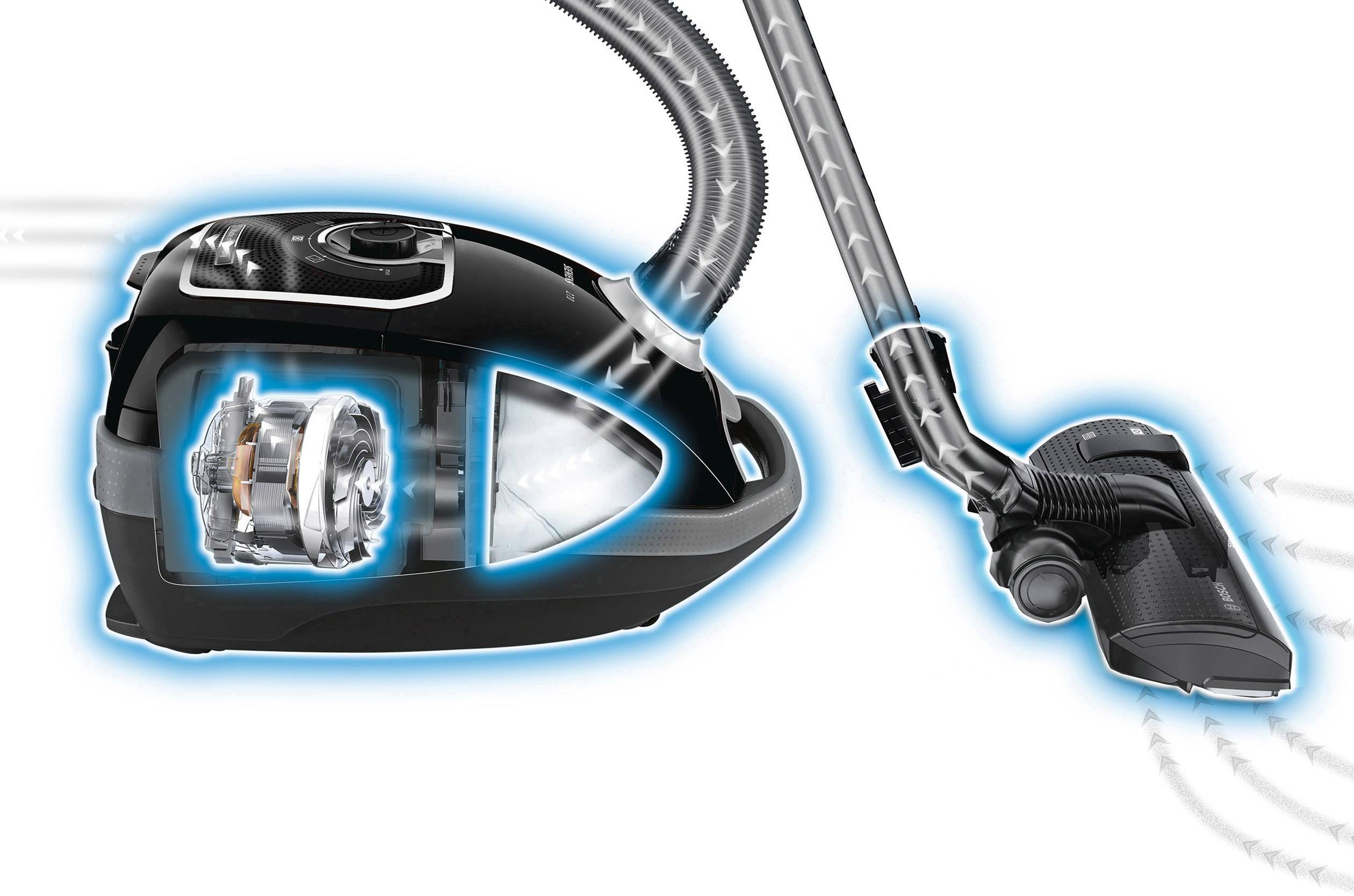 Siemens Hausgeräte VSZ7442S Staubsauger 650 W mit Staubbeutel