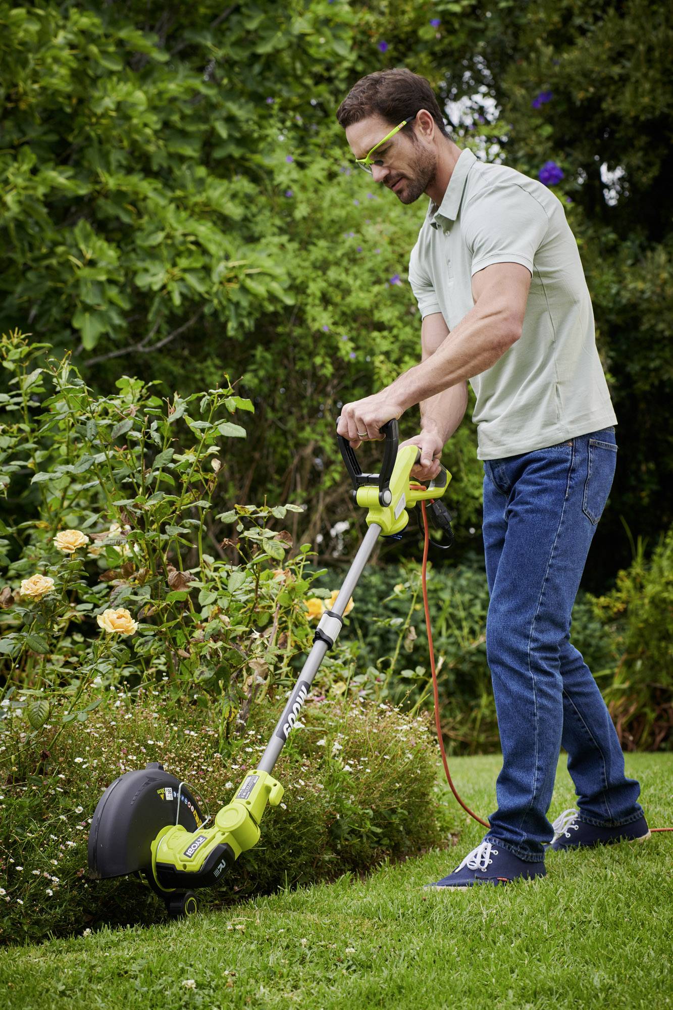 Ryobi RLT6130 Elektro Rasentrimmer Höhenverstellbarer Griff, mit Schutzbügel 230 V Schnittbreite (max.): 300 mm