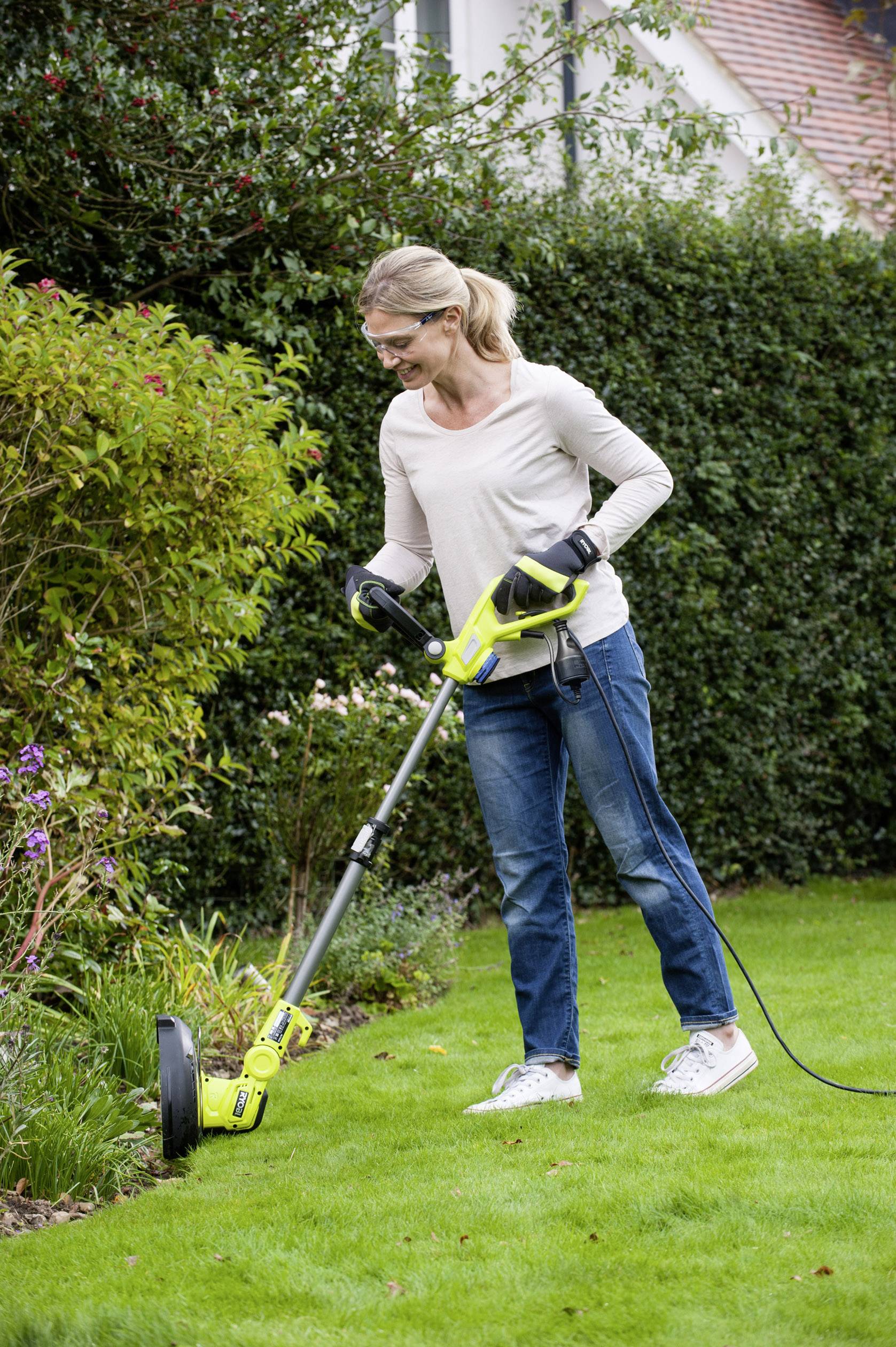 Ryobi RLT6130 Elektro Rasentrimmer Höhenverstellbarer Griff, mit Schutzbügel 230 V Schnittbreite (max.): 300 mm