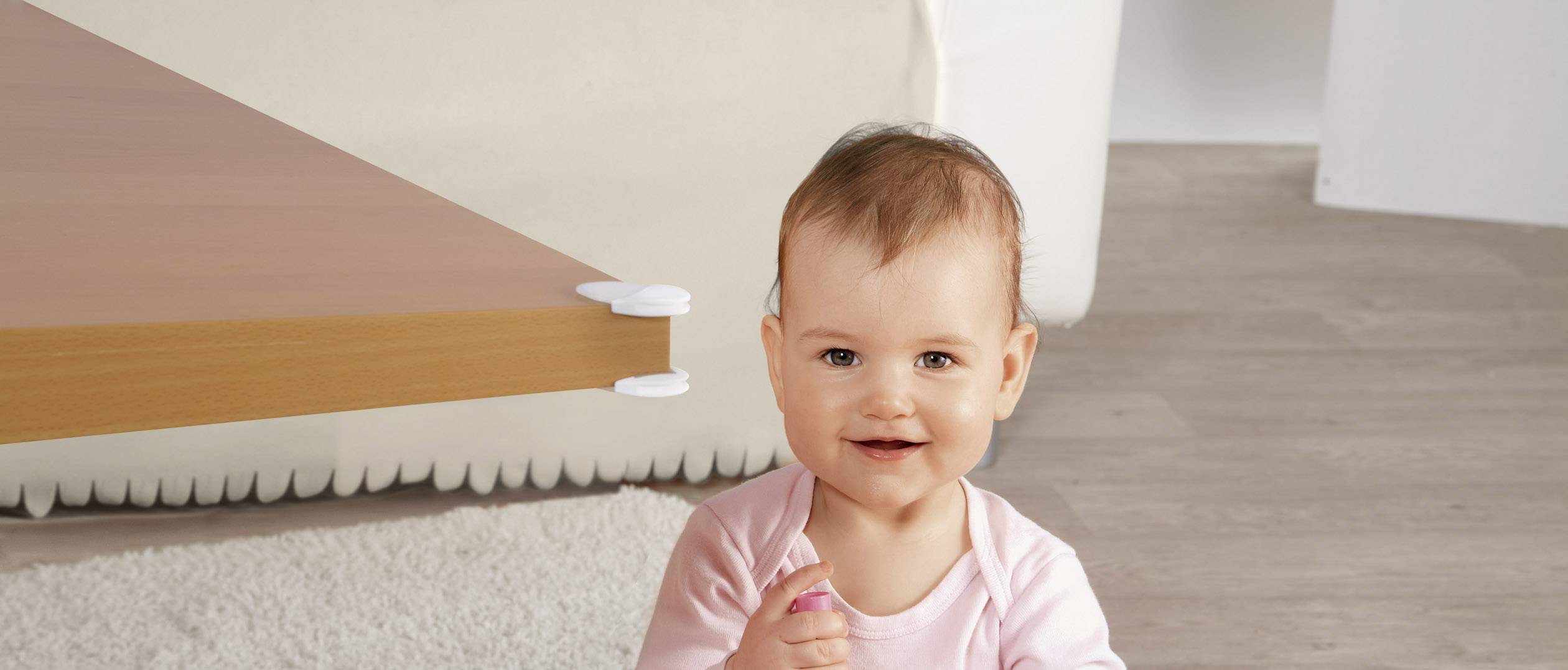 REER 82010 Eckschutz Weiß, Transparent