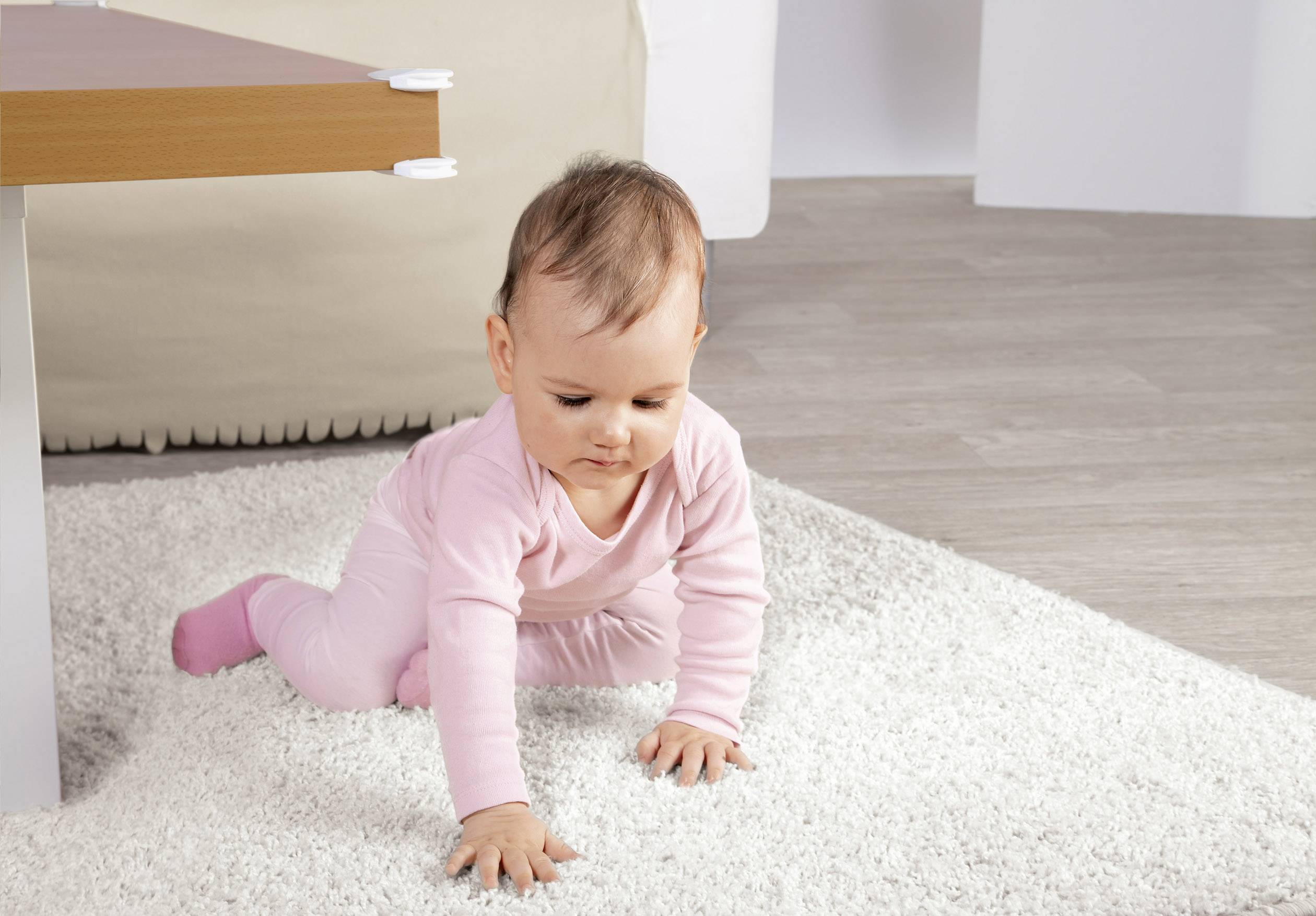 REER 82010 Eckschutz Weiß, Transparent