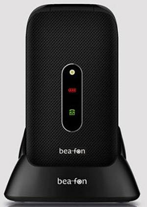 Beafon SL470 Senioren-Klapp-Handy mit Ladestation, SOS Taste Schwarz