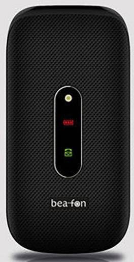 Beafon SL470 Senioren-Klapp-Handy mit Ladestation, SOS Taste Schwarz