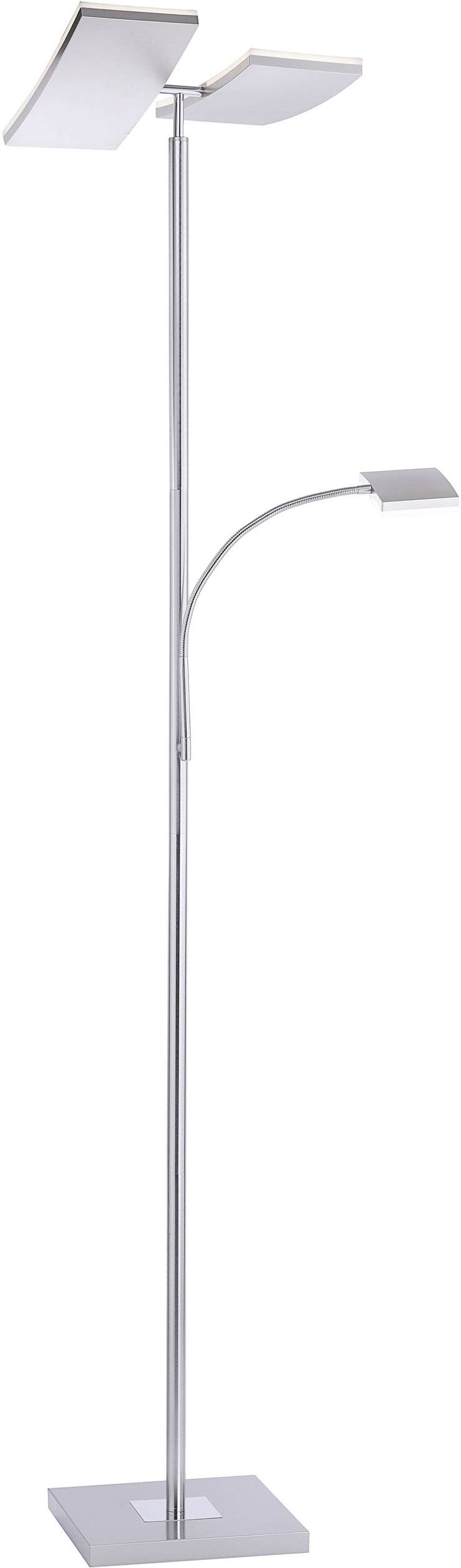 Just Light Ruben LED-Deckenfluter mit Leselampe LED 22 W Stahl