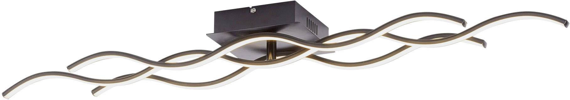 LeuchtenDirekt Wave 15166-18 LED-Deckenleuchte Schwarz 28W Warmweiß