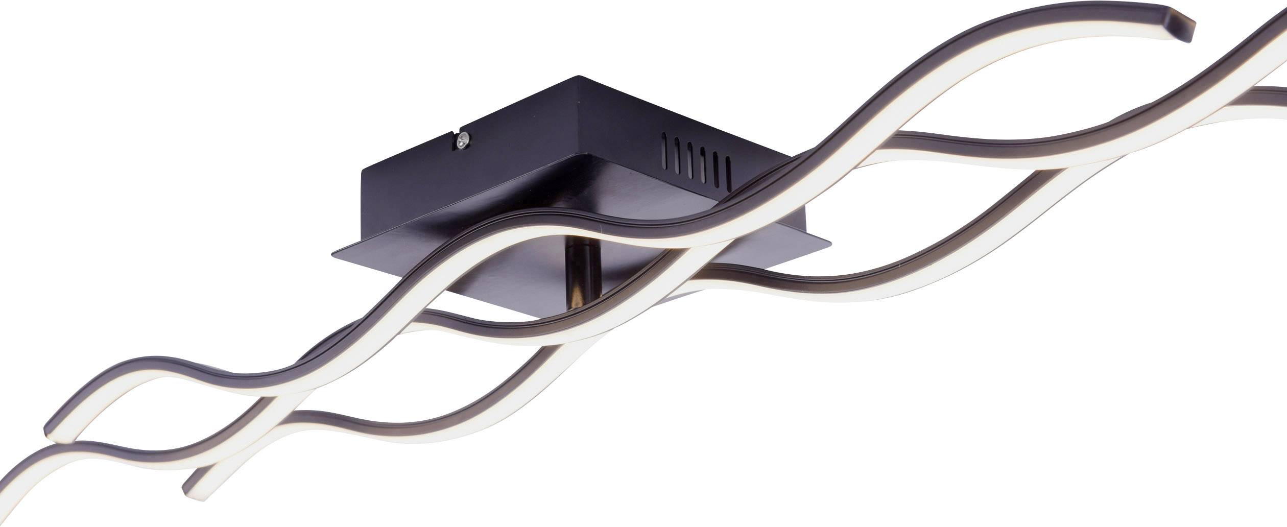 LeuchtenDirekt Wave 15166-18 LED-Deckenleuchte Schwarz 28W Warmweiß