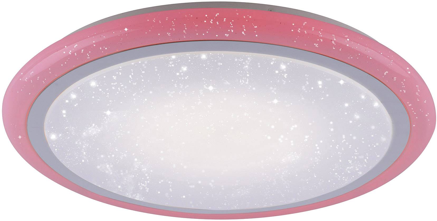 LeuchtenDirekt Luisa 15230-16 LED-Deckenleuchte Weiß 42W RGBW Leuchtfarbe einstellbar, Memory-Funktion, Mit Sterneneffekt, Mit