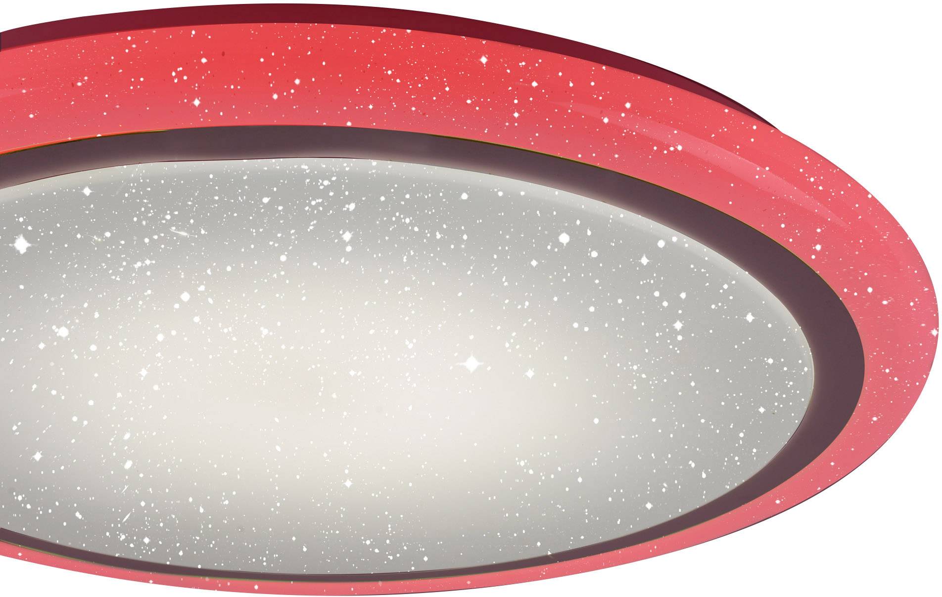 LeuchtenDirekt Luisa 15230-16 LED-Deckenleuchte Weiß 42W RGBW Leuchtfarbe einstellbar, Memory-Funktion, Mit Sterneneffekt, Mit
