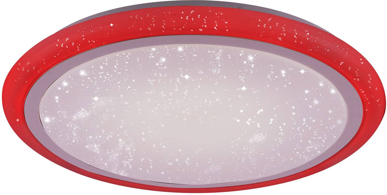 LeuchtenDirekt Luisa 15230-16 LED-Deckenleuchte Weiß 42W RGBW Leuchtfarbe einstellbar, Memory-Funktion, Mit Sterneneffekt, Mit