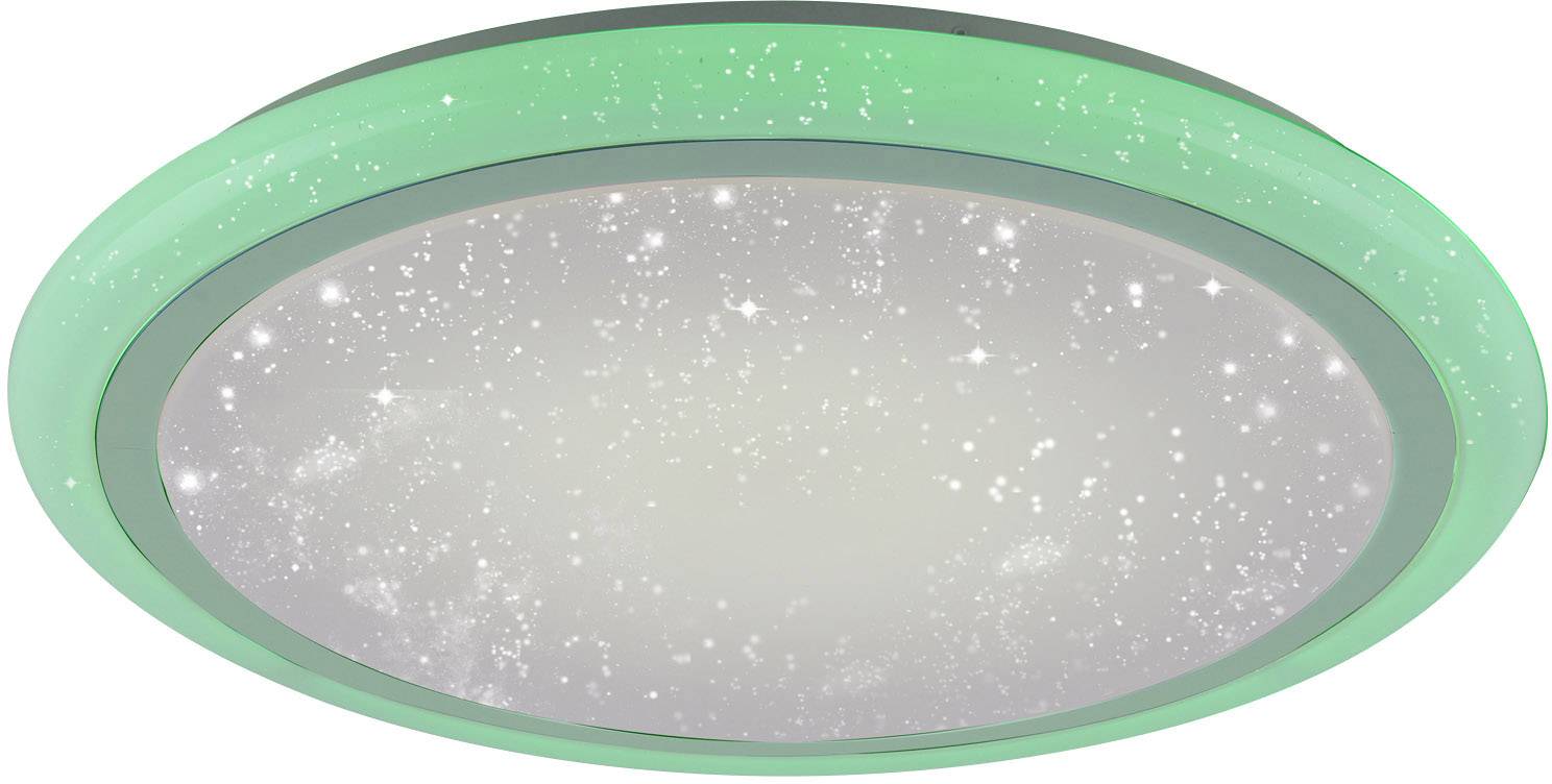 LeuchtenDirekt Luisa 15230-16 LED-Deckenleuchte Weiß 42W RGBW Leuchtfarbe einstellbar, Memory-Funktion, Mit Sterneneffekt, Mit