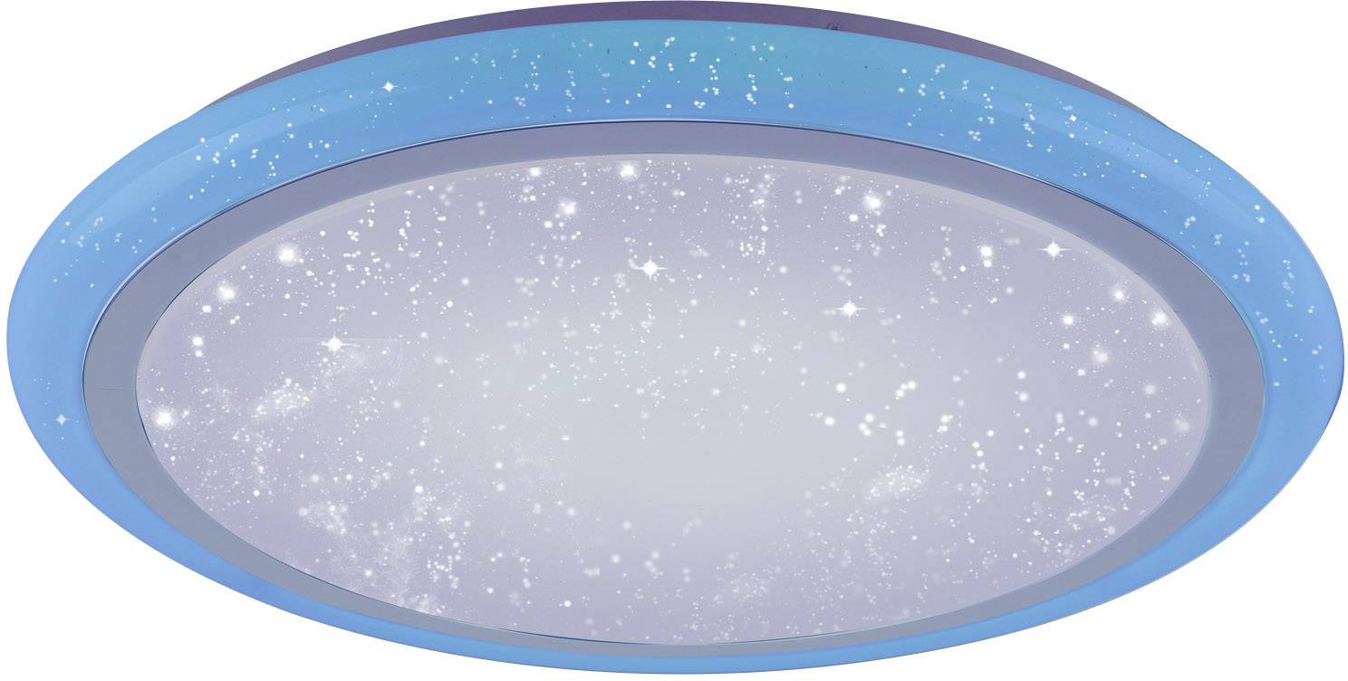 LeuchtenDirekt Luisa 15230-16 LED-Deckenleuchte Weiß 42W RGBW Leuchtfarbe einstellbar, Memory-Funktion, Mit Sterneneffekt, Mit