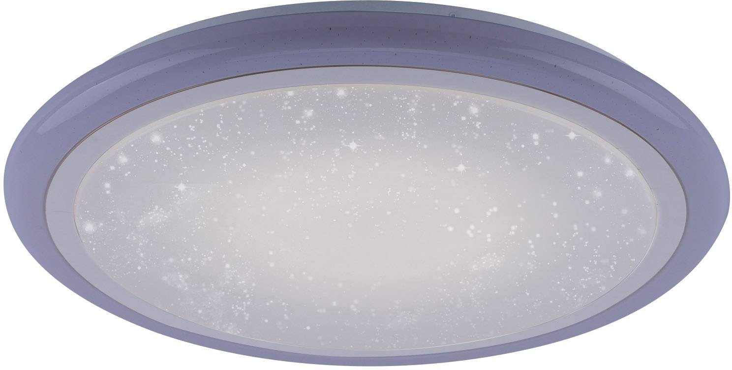 LeuchtenDirekt Luisa 15230-16 LED-Deckenleuchte Weiß 42W RGBW Leuchtfarbe einstellbar, Memory-Funktion, Mit Sterneneffekt, Mit
